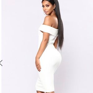 Off Shoulder White Dress